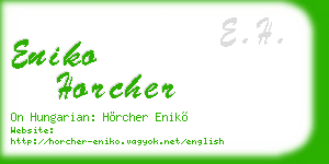 eniko horcher business card